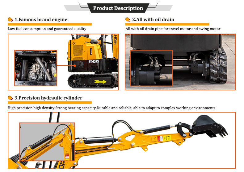 HT-15KS mini excavador