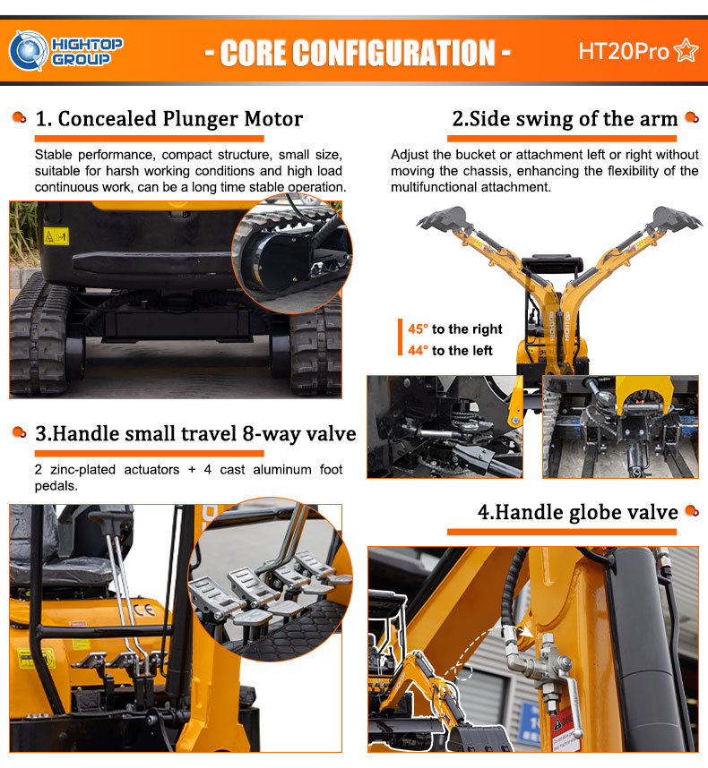 ht20pro mini excavador 