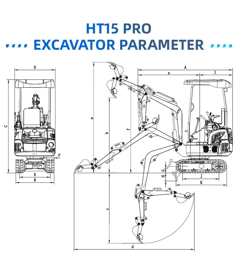 Miniexcavadora HT15pro