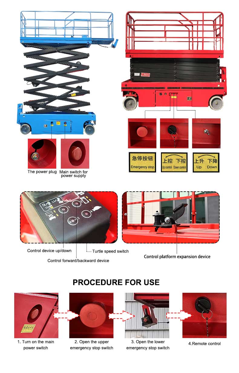 Plataforma elevadora de tijera autopropulsada