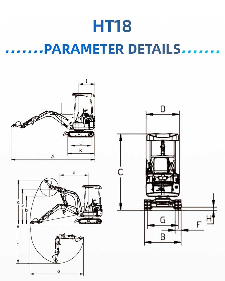 Miniexcavadora HT18-3