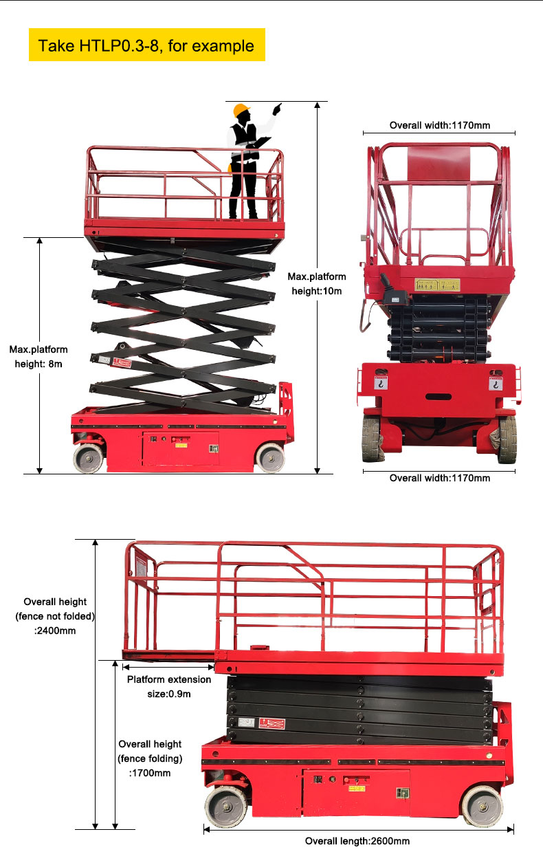 Plataforma elevadora de tijera autopropulsada