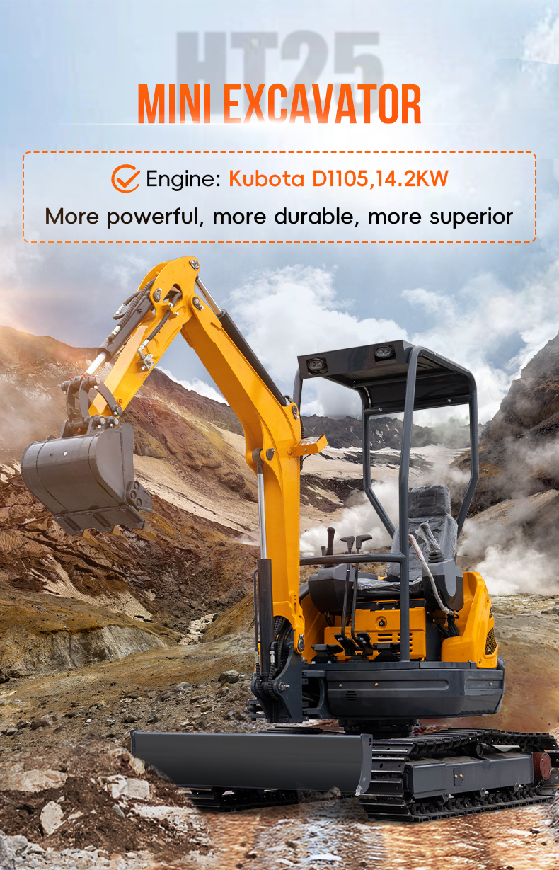 2.5t mini excavador 