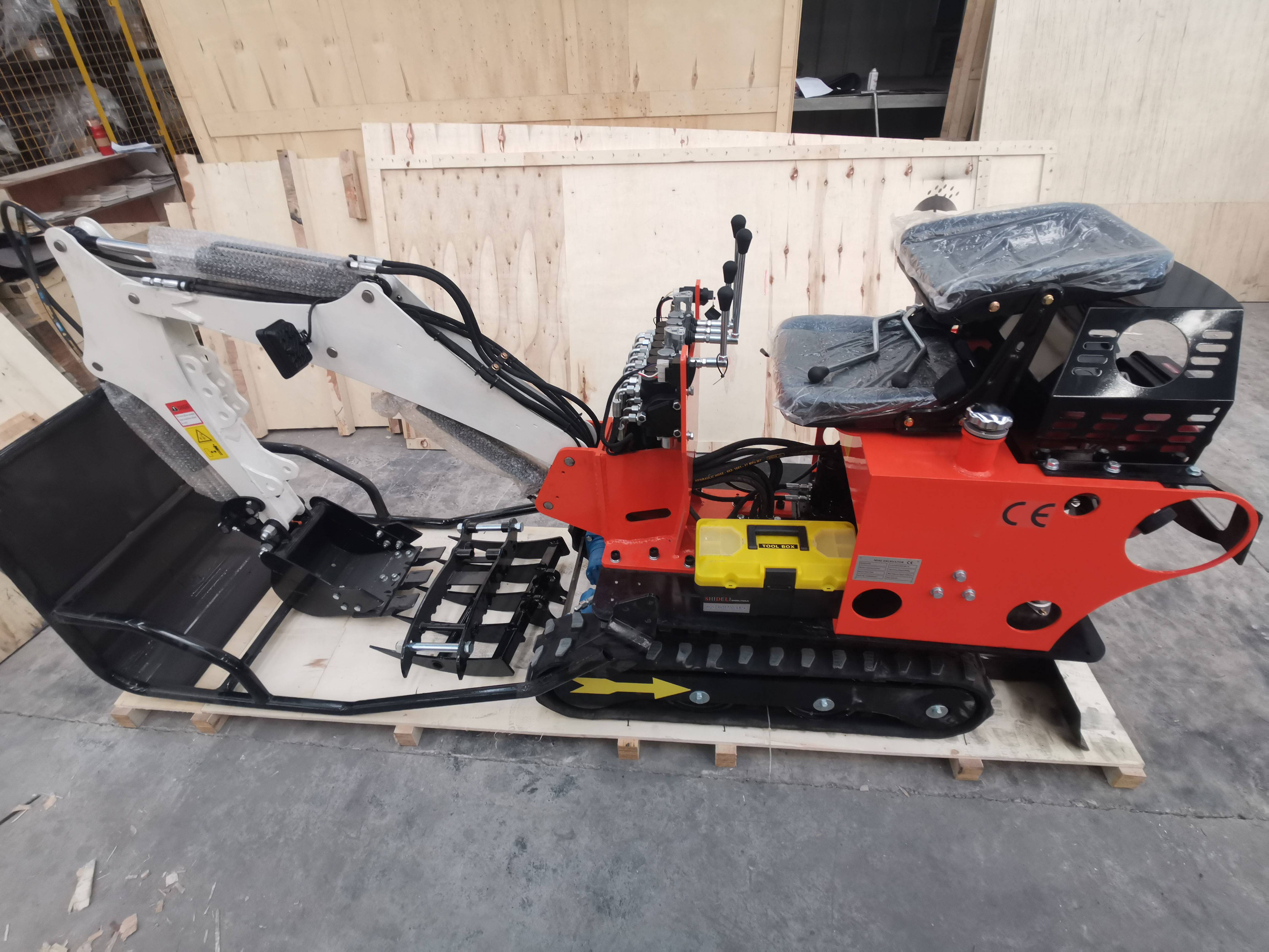 ¿Cuál es la excavadora de orugas más pequeña?