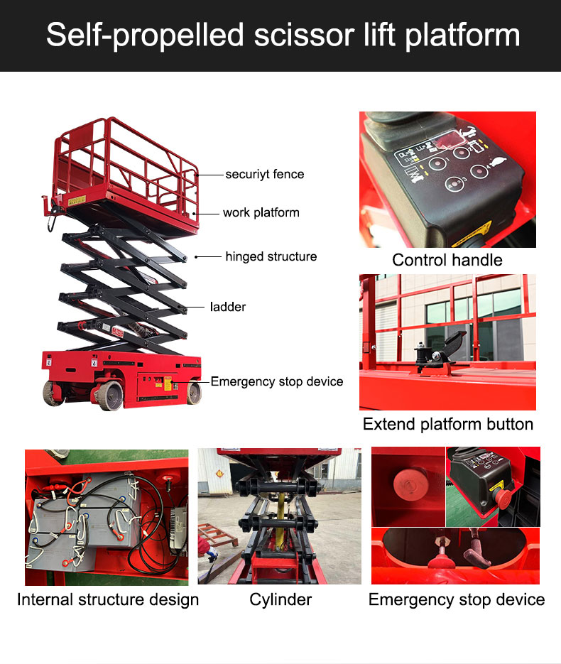 Plataforma elevadora de tijera autopropulsada