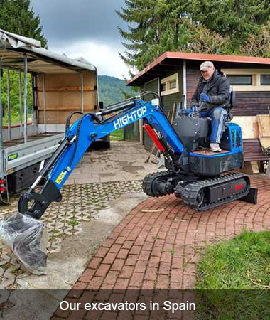 Caso de avance de HT10B Mini Excavator en el mercado europeo 