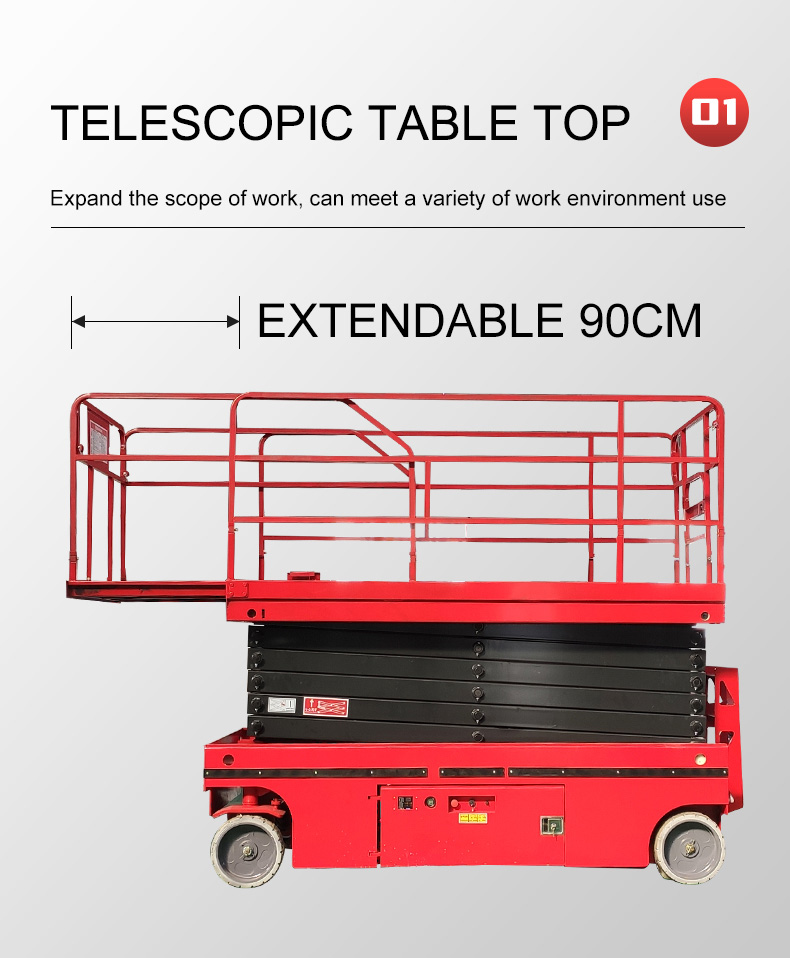 Plataforma elevadora de tijera autopropulsada